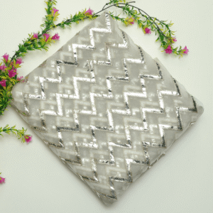 Embroidered Mirror Work Organza-MDEM0000090