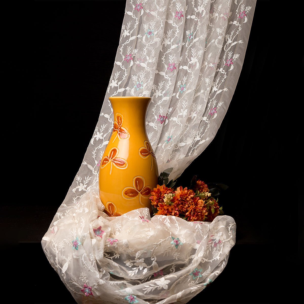 Embroidered Organza-FBEM0001055